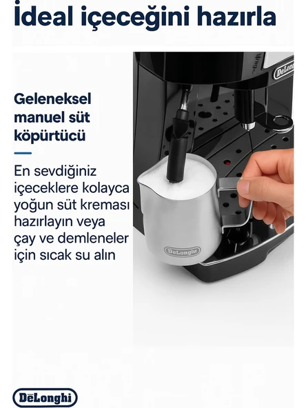 Delonghi Magnifica S ECAM22.110.B Tam Otomatik Espresso Makinesi (TEŞHİR) - Resim 5