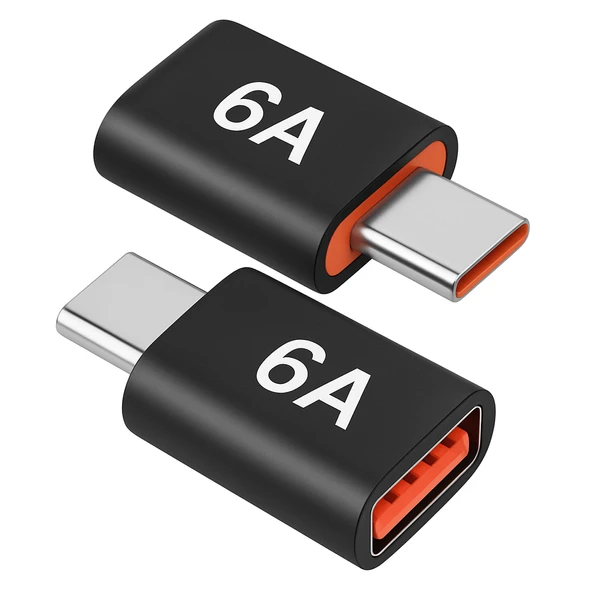 SChitec 6A UsbA to Type-C Dönüştürücü Adaptör | Hızlı Şarj & Veri Aktarım Adaptörü J624 - Resim 4