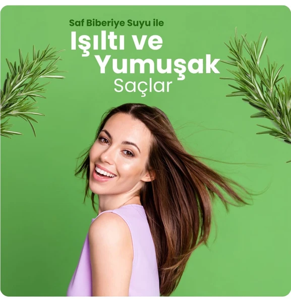 BADE NATURAL Biberiye Suyu Dökülme Karşıtı ve Saç Uzamasını Destekleyici Saç Toniği %100 Doğal ve Saf 100 ml - Resim 2