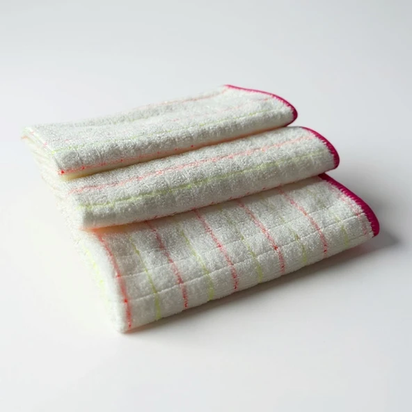 Technow Mikrofiber Mutfak ve Genel Temizlik Bezi 40*40 cm Leke Tutmaz Koku Yapmaz( 3 Adet) - Resim 8