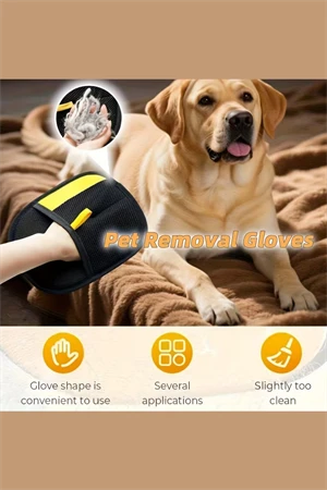 1 Adet-Ev Tipi Tüy Toplama Fırçası – Statik Elektrikli Evcil Hayvan Tüyü Temizleme Aracı | Yeniden Kullanılabilir, Hızlı ve Pratik Tüy Toplama Eldiveni | Tüm Yüzeyler İçin Uygun - Resim 4