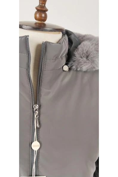 NOVA KUMAŞ ARA BEDEN KALIN UZUN KADIN PALTO KABAN - Resim 12