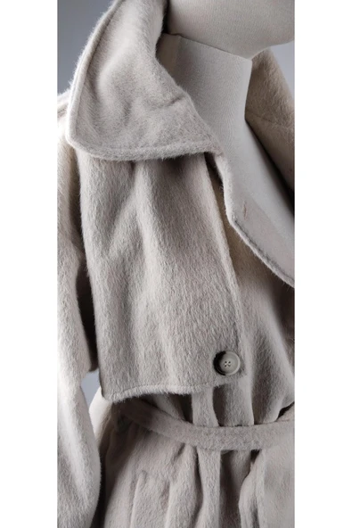 APOLETLİ TÜYLÜ KUŞAKLİ ANGORA KABAN - Resim 2