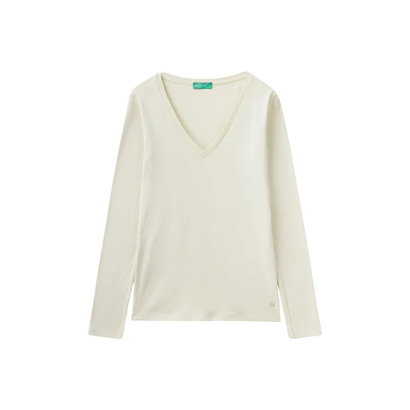 Kadın Uzun Kollu T-shirt 3GA2E4245 - Resim 7