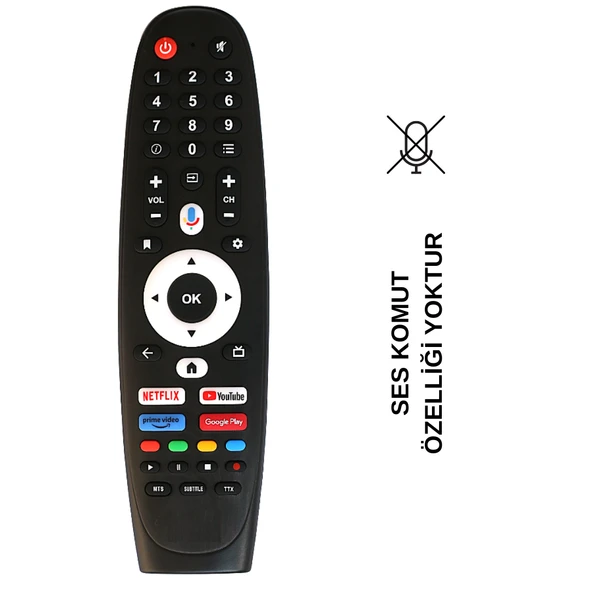 (SES KOMUZSUZ) NEXT * VİVAX * CONTI NETFLIX-YOUTUBE-PRİMEVİDEO GOOGLE PLAY TUŞLU ANDROİD LCD-LED TV KUMANDASI - Resim 2