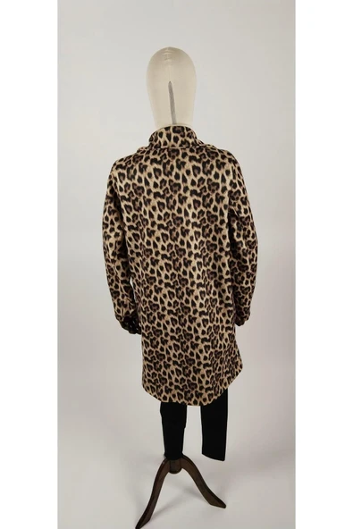 LEOPAR DESEN KAŞE KABAN - Resim 2