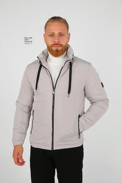 GİZLİ KAPŞONLU ERKEK KALIN MONT - Resim 9