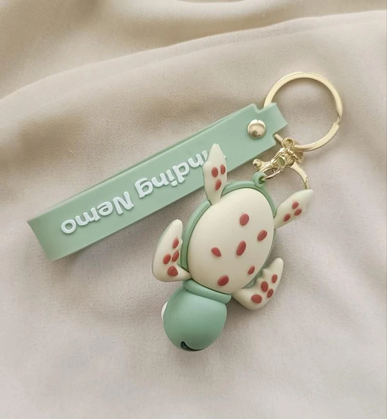 Silikon Anahtarlık Caretta Caretta Deniz Kaplumbağası Çanta Süsü Oyuncak - Resim 3