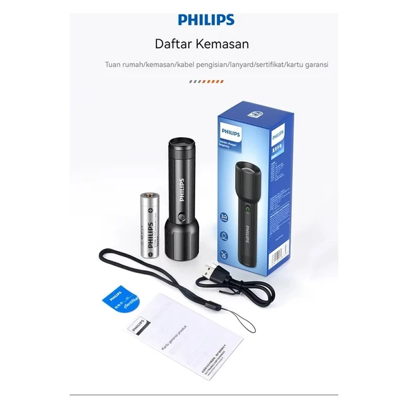 SFL2203 Teleskopik Zoom, 450 Lümen Max Işık Gücü, Sos Modu ve Metal Gövdeli Şarj Edilebilir ve Çıkarılabilir Pilli Uzun Menzilli 5W LED El Feneri - Resim 7