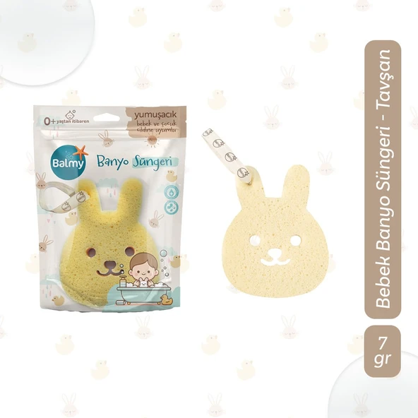 Bebek Banyo Süngeri Seti - Ördek & Tavşan - Resim 3