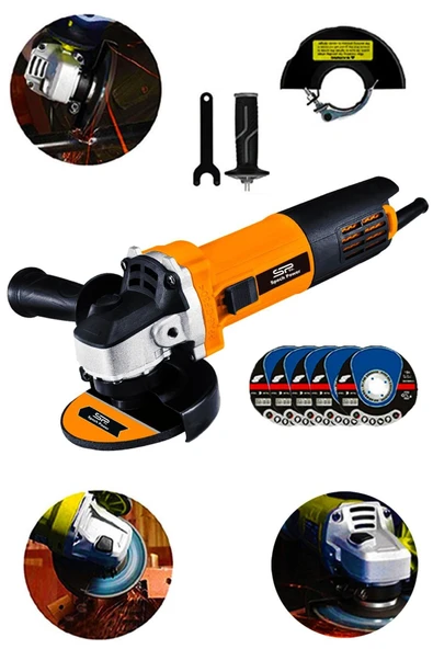 Spech Power Ws-96t 1000 Watt Metal Şanzuman Çift Bakır Sargı Avuç Içi Taşlama Demir Metal Kesme Makinası 5taş ürün görseli 1