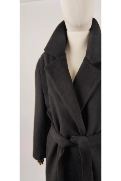 MAXİ UZUN ÇOK KALIN KUŞAKLI KAŞE KABAN - Resim 6