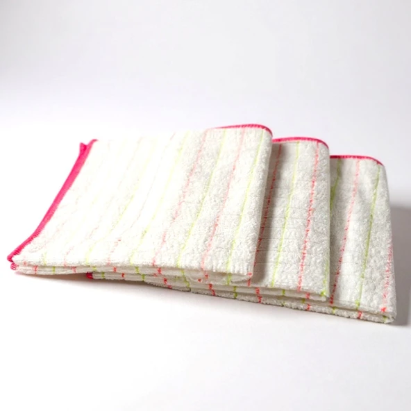 Technow Mikrofiber Mutfak ve Genel Temizlik Bezi 40*40 cm Leke Tutmaz Koku Yapmaz( 3 Adet) - Resim 7