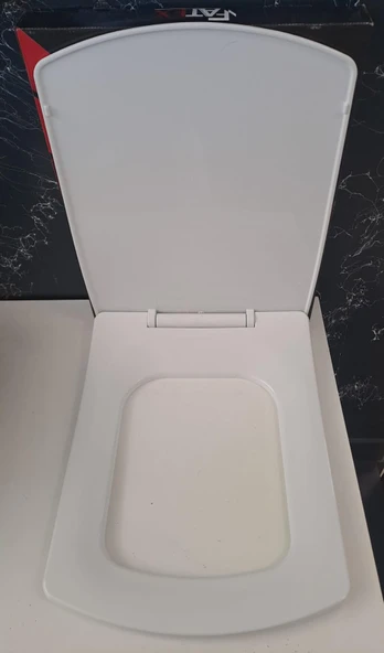 FATEX KARE SLIM SOFT ( 35 x 45 cm ) YAVAŞ KAPANAN PLASTİK KLOZET KAPAĞI - Resim 2