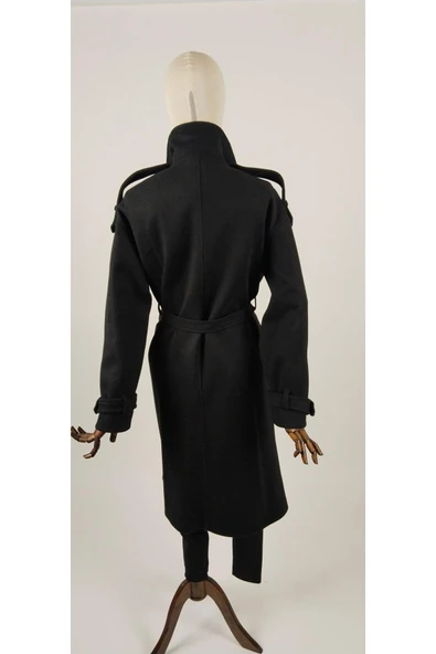 OMUZ VE KOL APOLETLİ KAŞE KABAN - Resim 6