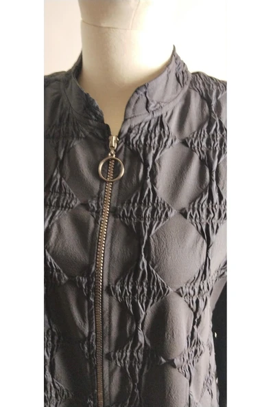 JAKARLI TRENÇ TESETTÜR KAP - Resim 6