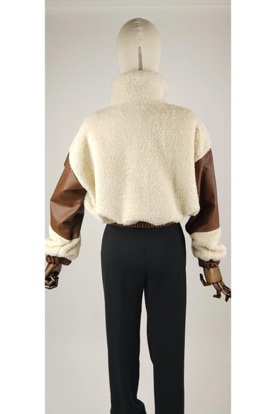 DERİLİ GARNİLİ PELUŞ MONT - Resim 9