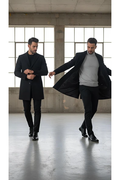 KAŞE PREMİUM ERKEK KABAN - Resim 11