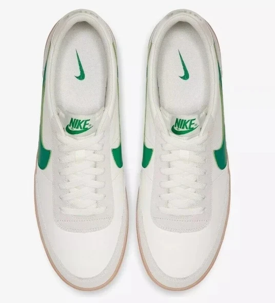 Nike Killshot 2 Leather Men's Size 9 Sail/Gum Yellow/Lucid Green 432997 111 - Resim 2