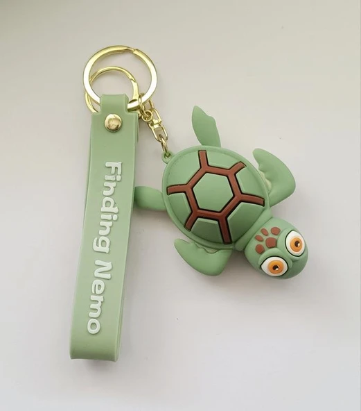 Silikon Anahtarlık Caretta Caretta Deniz Kaplumbağası Çanta Süsü Oyuncak ürün görseli 1