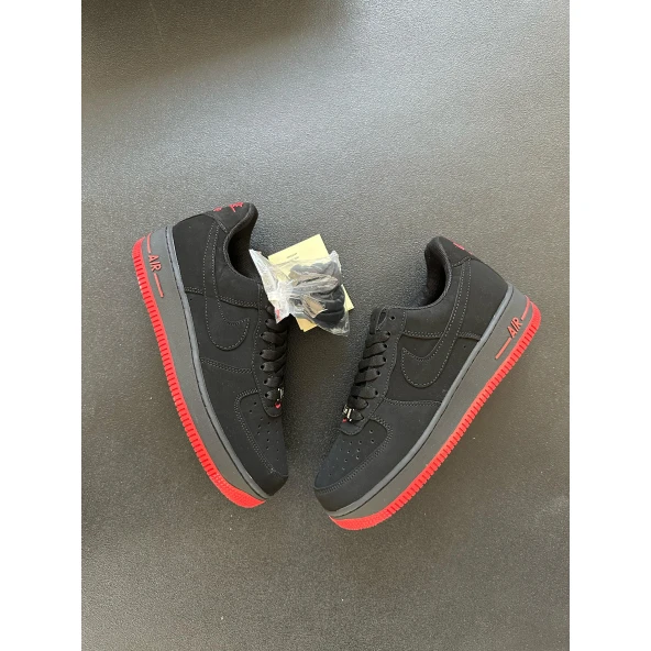 Nike Air Force Siyah Kırmızı Taban ürün görseli 1