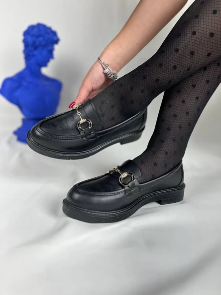 KB-806 Kömür Cilt Günlük Kadın Babet - Resim 2