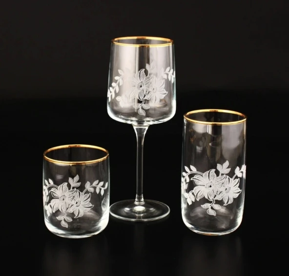 SOFRA TAKIMI TK.GRV CEMALIGÜZEL ALTIN DEKOR (112-805-229) 18 PARÇA 6 KİŞİLİK ürün görseli 1