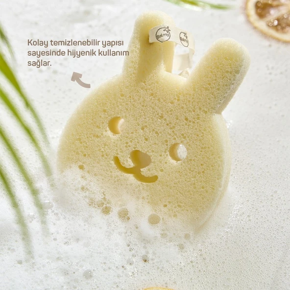 Bebek Banyo Süngeri Seti - Ördek & Tavşan - Resim 6