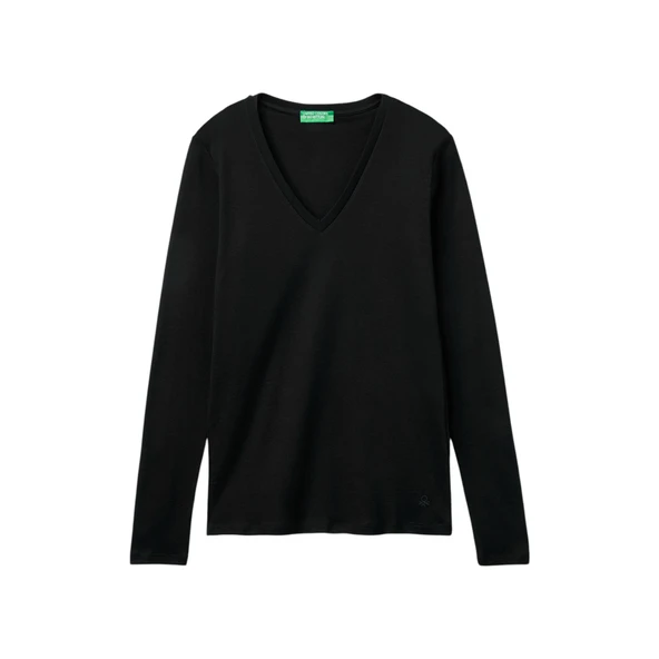 Kadın Uzun Kollu T-shirt 3GA2E4245 - Resim 11