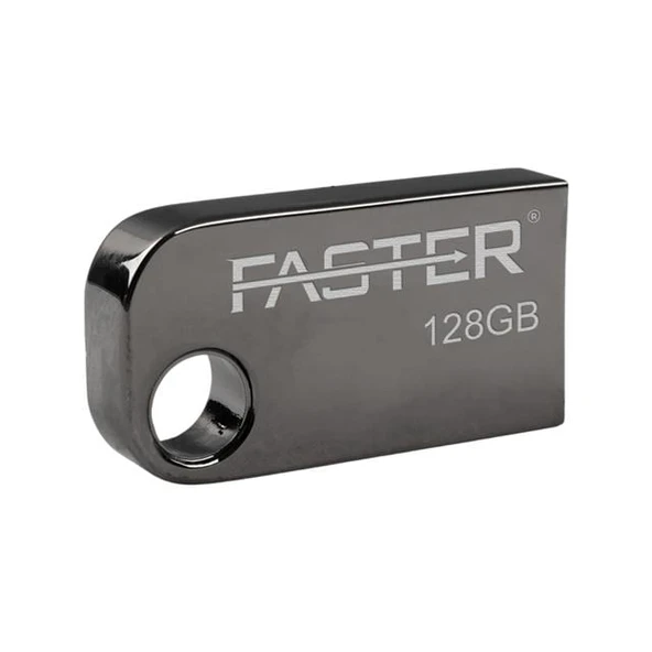 Faster 128 GB Mimi Serisi USB 3.0 Yüksek Hızlı Metal Flash Bellek - Resim 3