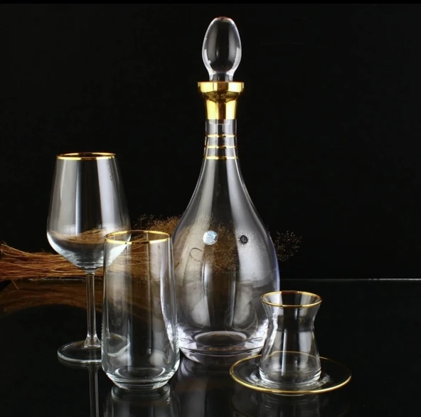 SOFRA TAKIMI ALLEGRA SERİ AĞIZ CİDAR ALTIN DEKOR 49 PARÇA 12 KİŞİLİK ürün görseli 1