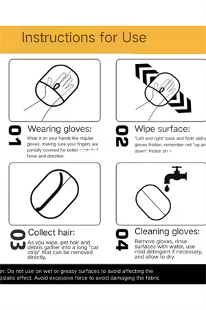 1 Adet-Ev Tipi Tüy Toplama Fırçası – Statik Elektrikli Evcil Hayvan Tüyü Temizleme Aracı | Yeniden Kullanılabilir, Hızlı ve Pratik Tüy Toplama Eldiveni | Tüm Yüzeyler İçin Uygun - Resim 10