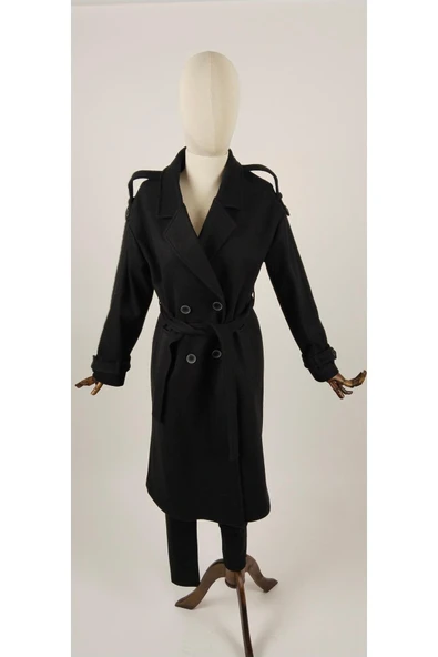 OMUZ VE KOL APOLETLİ KAŞE KABAN - Resim 8