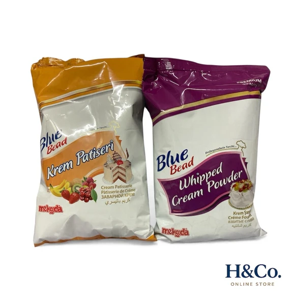 Blue Bead 2li set - Toz Krema ve Toz Krem Şanti - pastacı kreması - şanti ürün görseli 1