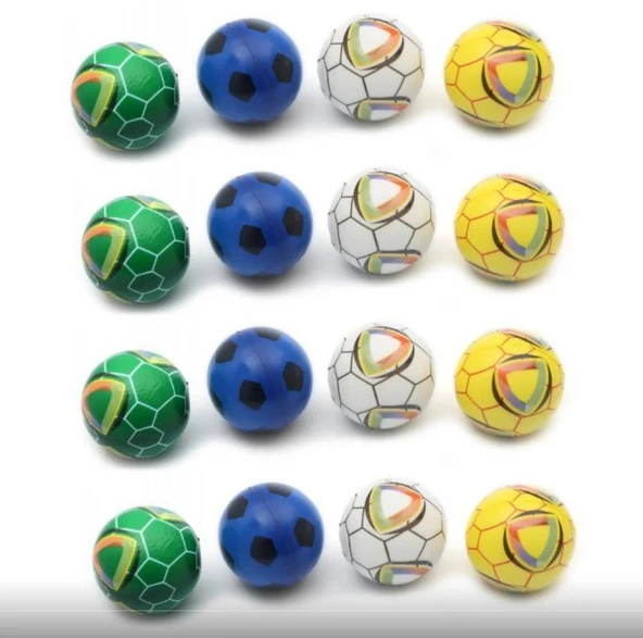 2 Lİ RENKLİ DESENLİ STRES TOPU - Resim 2