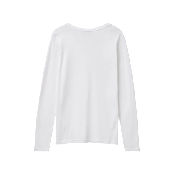 Kadın Uzun Kollu T-shirt 3GA2E4245 - Resim 4