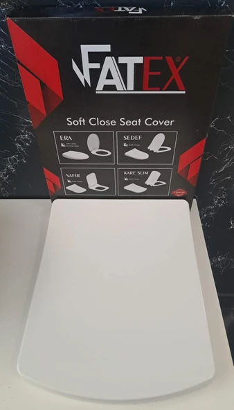 FATEX KARE SLIM SOFT ( 35 x 45 cm ) YAVAŞ KAPANAN PLASTİK KLOZET KAPAĞI ürün görseli 1
