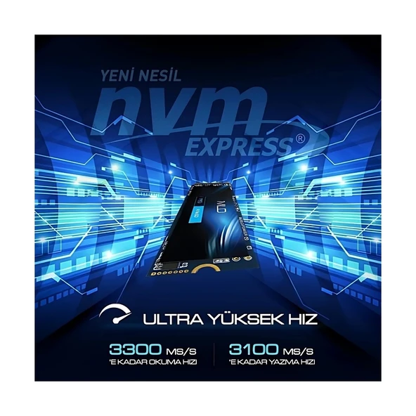 M300 500GB NVMe 3300/3100MB/s Gen3x4 M.2 2280 SSD - Resim 4