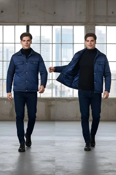 ÇITÇITLI ERKEK MONT - Resim 4