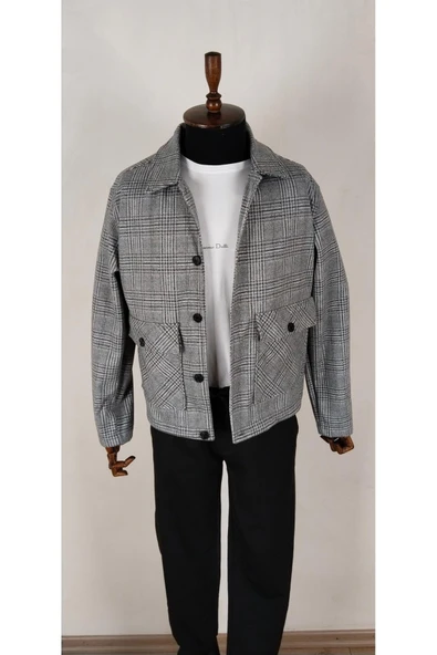 Kaşe pilot cepli erkek mont - Resim 10