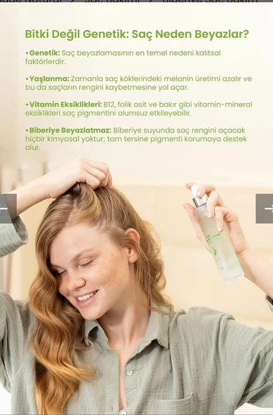 BADE NATURAL Biberiye Suyu Dökülme Karşıtı ve Saç Uzamasını Destekleyici Saç Toniği %100 Doğal ve Saf 100 ml - Resim 6