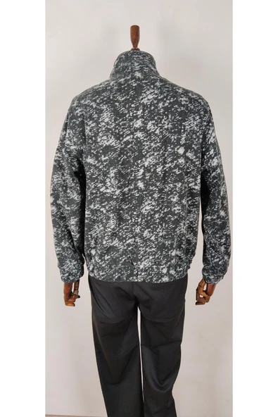 Kaşe cepli desenli mont - Resim 8