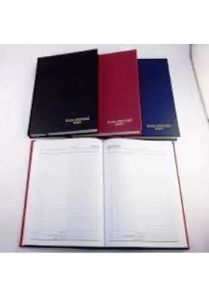 Özkan 20X28 Kasa Defteri 160 Yaprak Cilt Bezli koyu lacivert ürün görseli 1