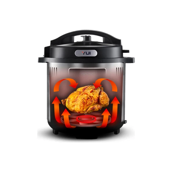 M06 Maxi Cooker Plus 2 In 1 Sıcak Hava Fritözü ve Düdüklü Tencere (Yui Türkiye Garantili) - Resim 4