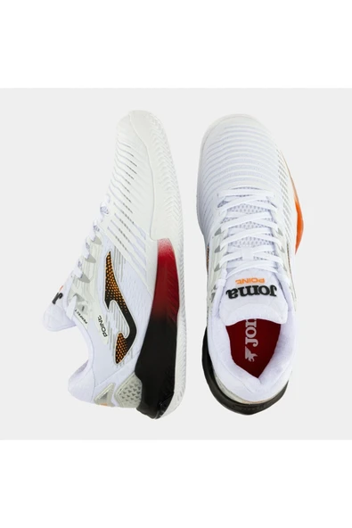 Point Erkek Beyaz Toprak Kort Tenis Ayakkabısı TPOIS2532C - Resim 4