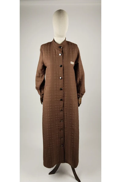 TAM BOY TESETTÜR KAPİTONE UZUN KOLLU DÜĞMELİ FERACE - Resim 3