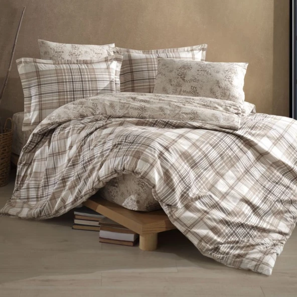 Ranforce Nev Takımı Çift Kişilik Ravel V1 Bej ürün görseli 1