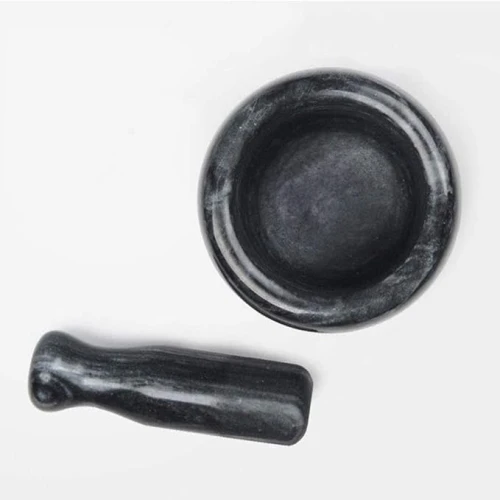 Doğal Cilalı Mermer Havan - Resim 4