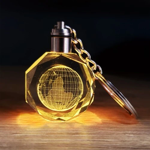 Kristal Dünya Tasarımlı Renk Değiştiren Anahtarlık ürün görseli 1