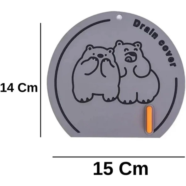 Koku Önleyici Silikon Gider Kapağı - Resim 2